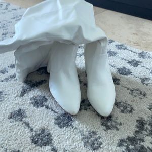 White over the knee boots